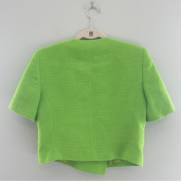 Zara Double Breasted Textured Cropped Blazer NWT - Picture 8 of 10